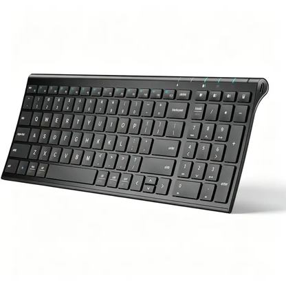 Bluetooth Keyboard, Ergonomic Design, Multi-Device Compatibility