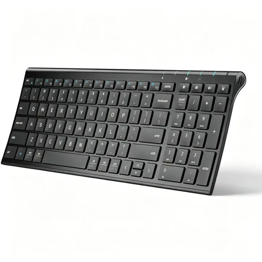 Bluetooth Keyboard, Ergonomic Design, Multi-Device Compatibility