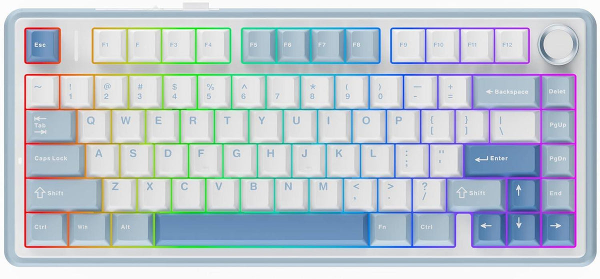Mechanical Keyboard, 75% Wireless Hot Swappable Gaming Keyboard