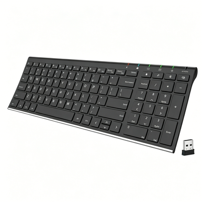 USB Wireless Keyboard Stainless Steel Ultra Slim Keyboard
