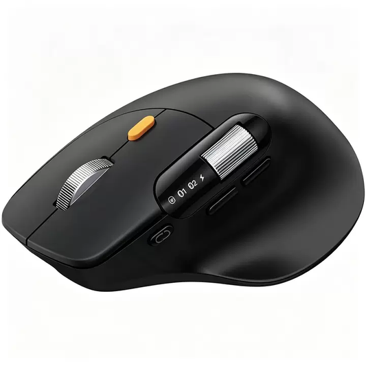 Ergonomic Wireless Mouse,Customizable Bluetooth Rechargeable Mouse