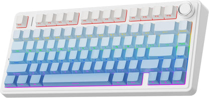 Mechanical Keyboard, 75% Wireless Hot Swappable Gaming Keyboard